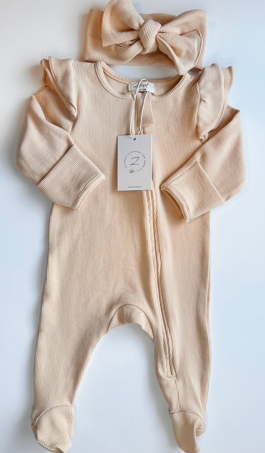 Light Peach Onesie Set