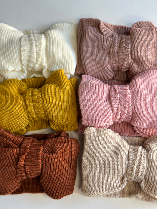 Knit Bow Headbands