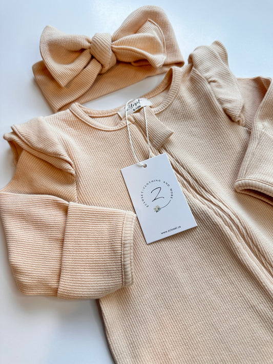 Light Peach Onesie Set